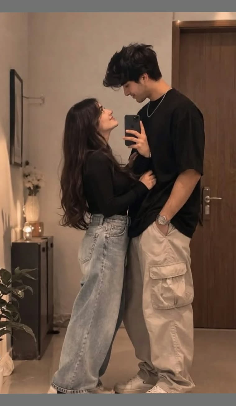 Arjun and Kiara at home, laughing together